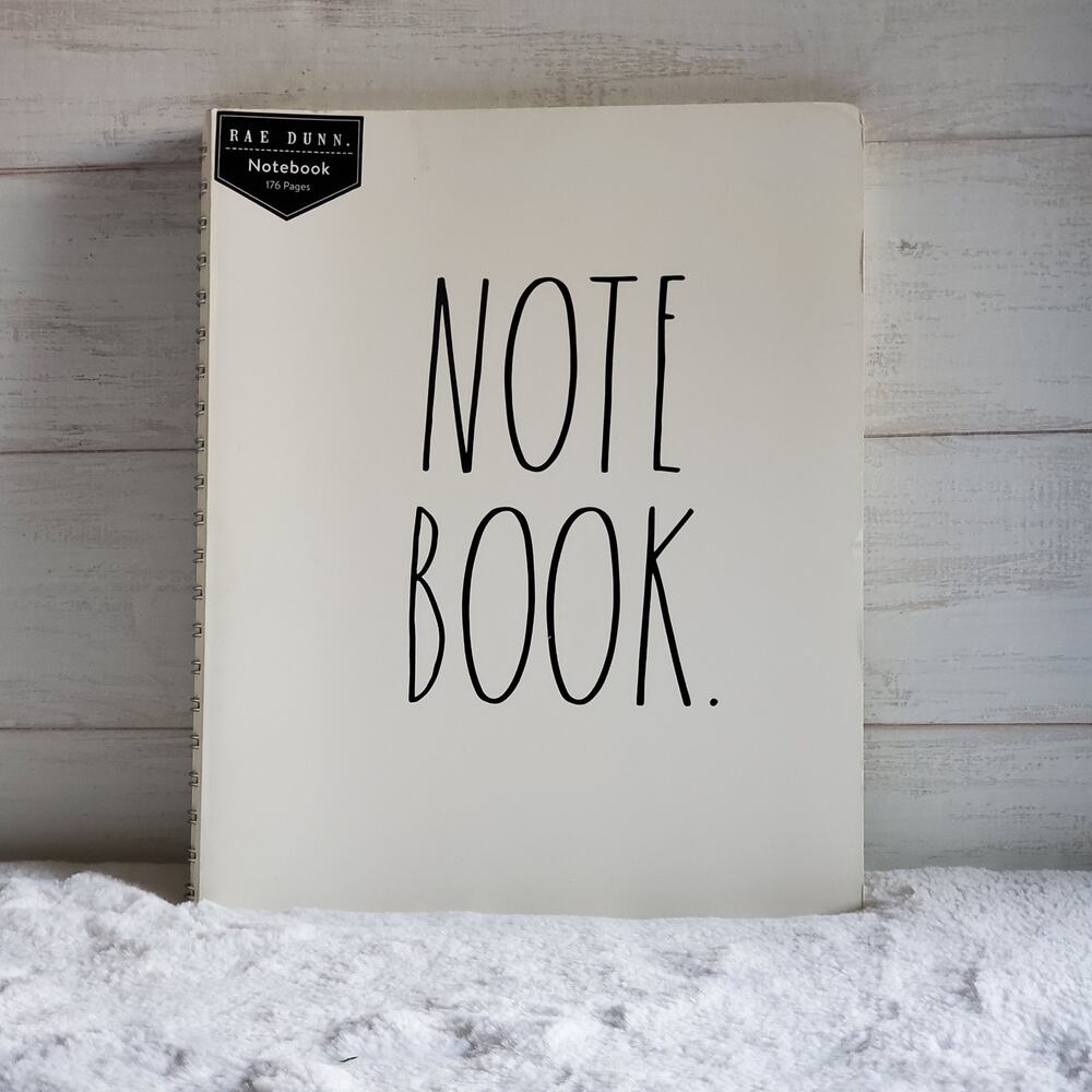Rae Dunn Notebook Read Description